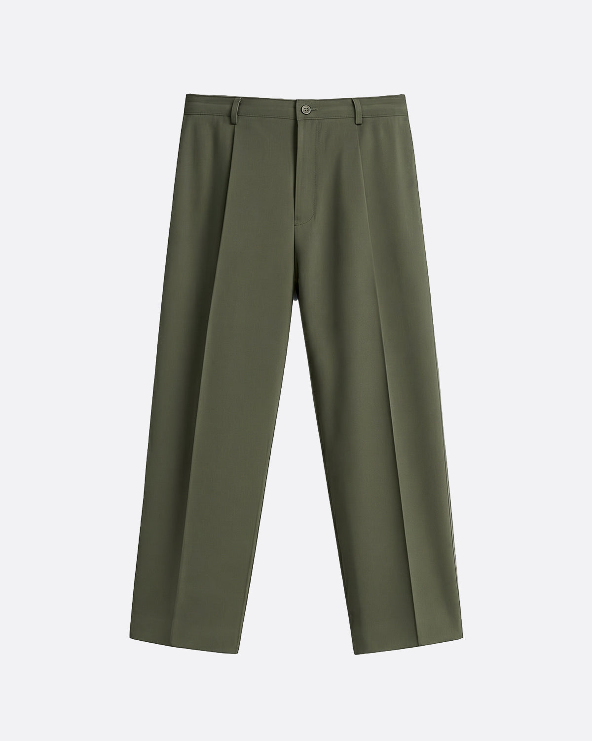 WIDE PLEATED  PANTS - OLIVE