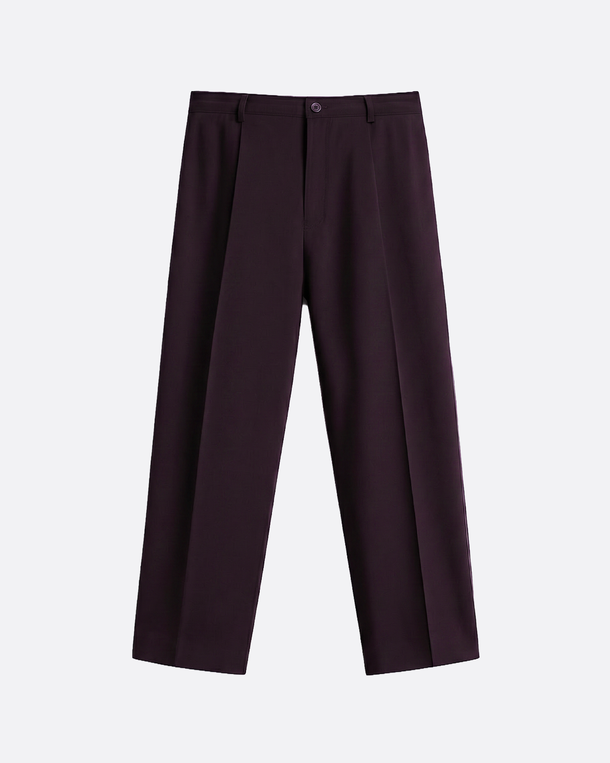WIDE PLEATED PANTS -  BURGUNDY