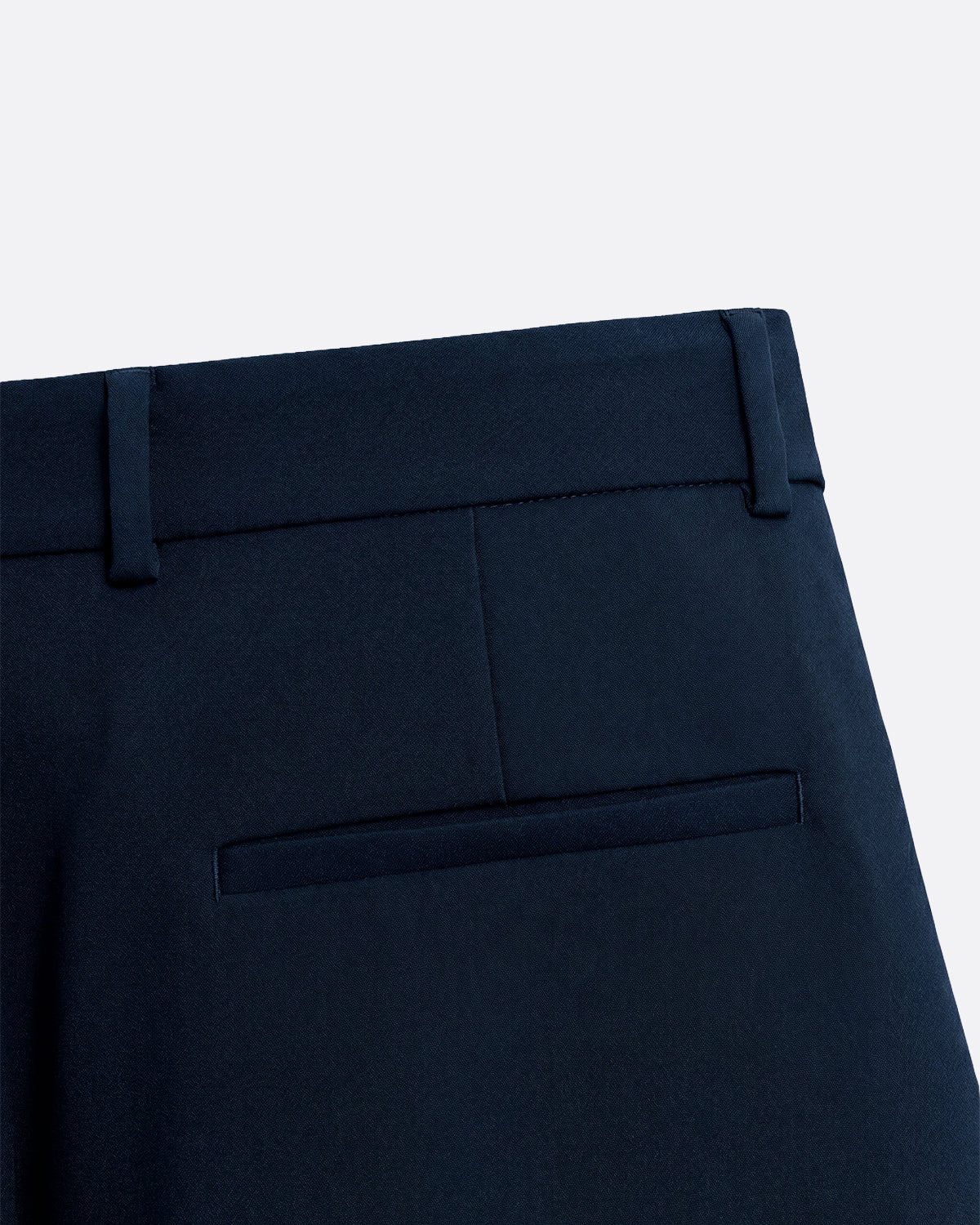 WIDE PLEATED PANTS - NAVY