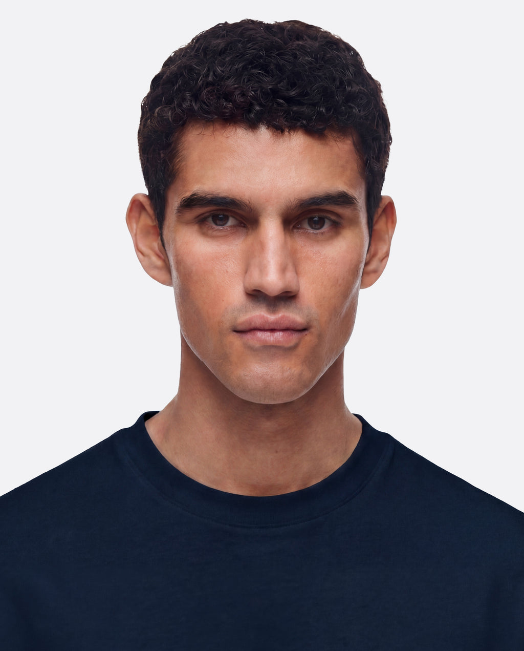FITTED CROP T-SHIRT - NAVY