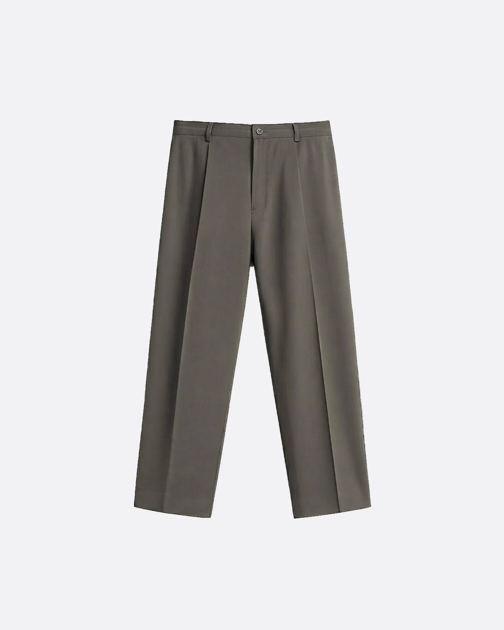WIDE PLEATED PANTS - GRAY