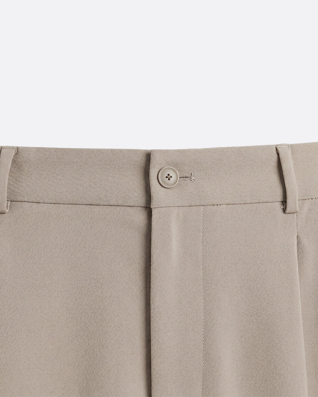 WIDE PLEATED PANTS - MOKA