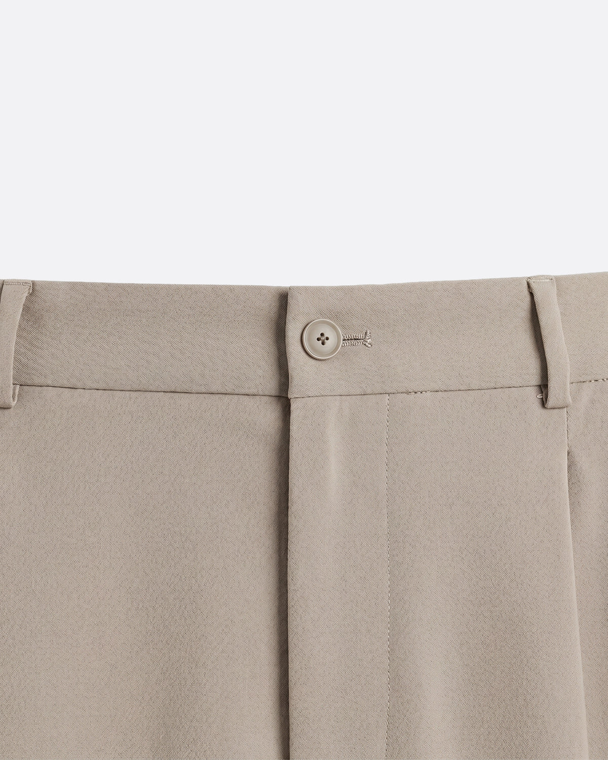 WIDE PLEATED PANTS - MOKA