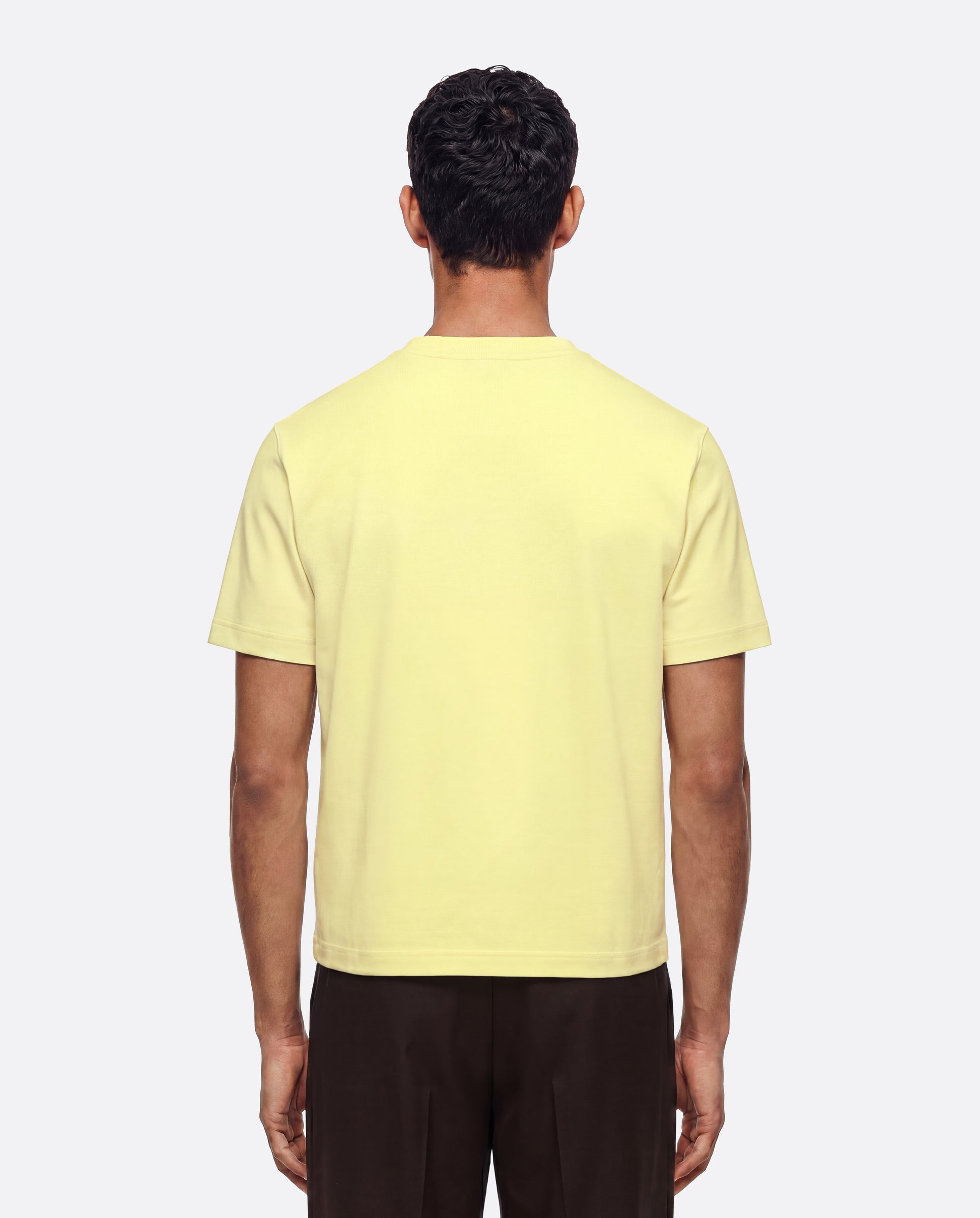 FITTED CROP T-SHIRT - BUTTER YELLOW