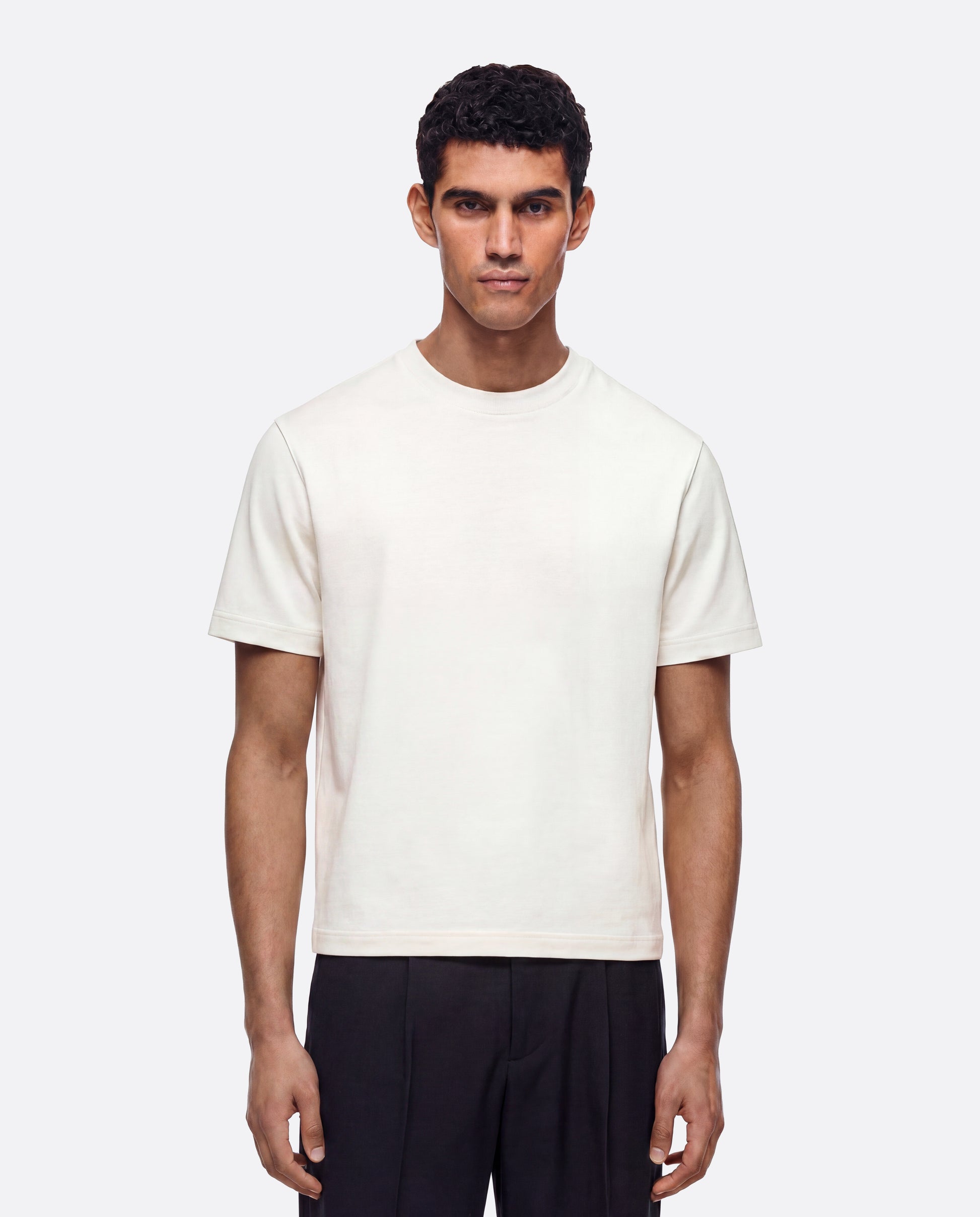 FITTED CROP T-SHIRT - WHITE