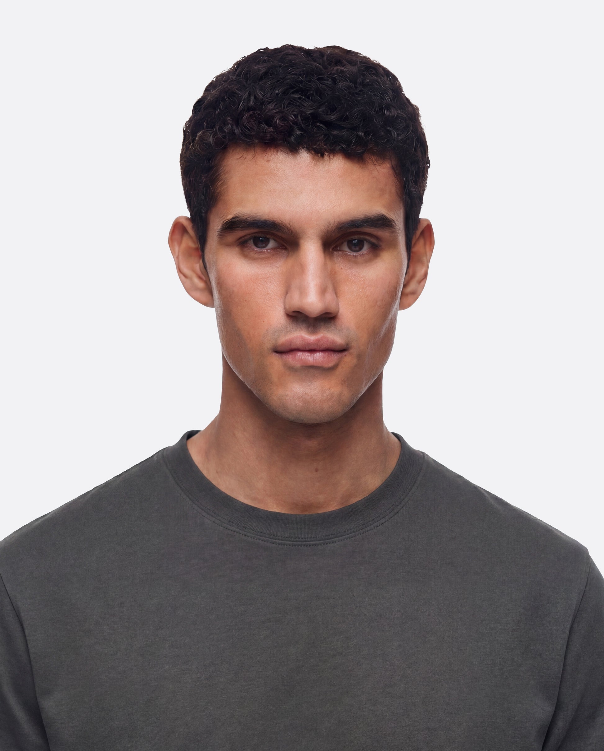 FITTED CROP T-SHIRT - GRAY