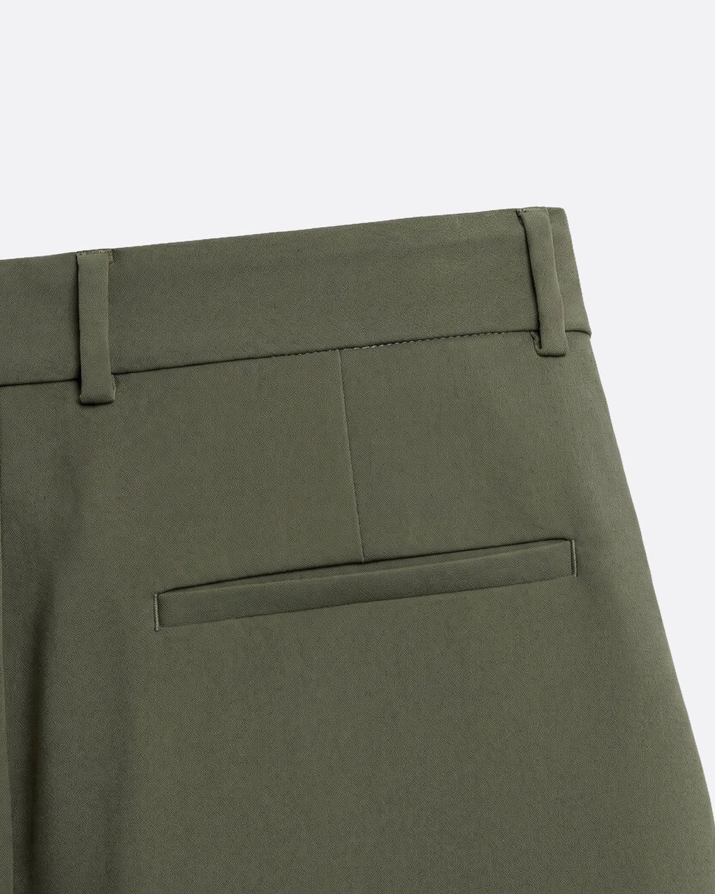 WIDE PLEATED  PANTS - OLIVE