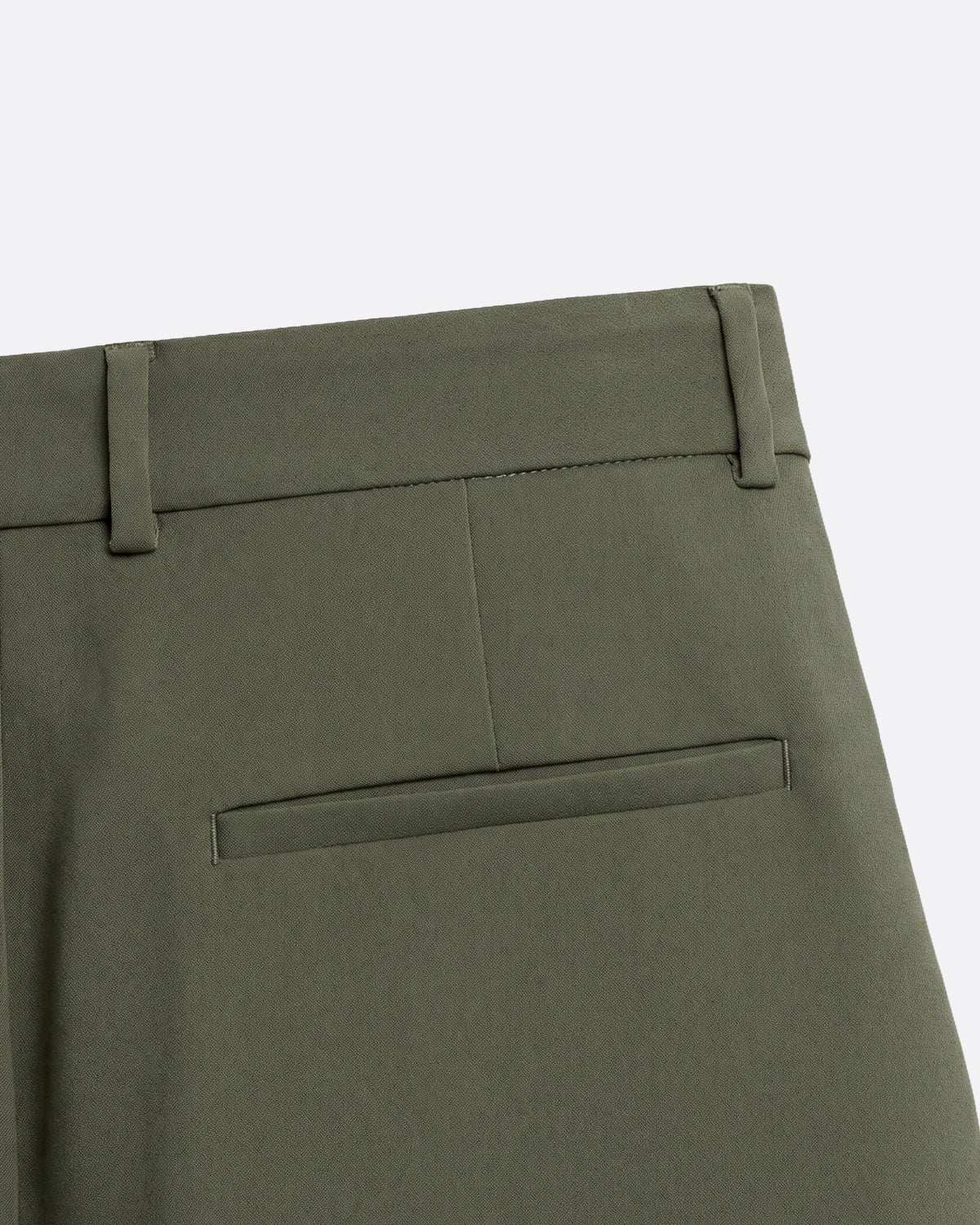 WIDE PLEATED  PANTS - OLIVE