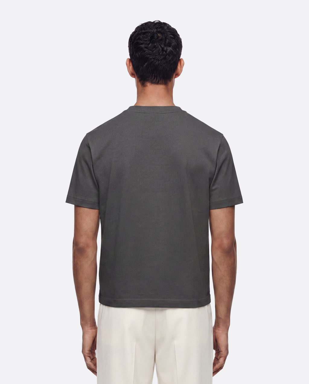 FITTED CROP T-SHIRT - GRAY