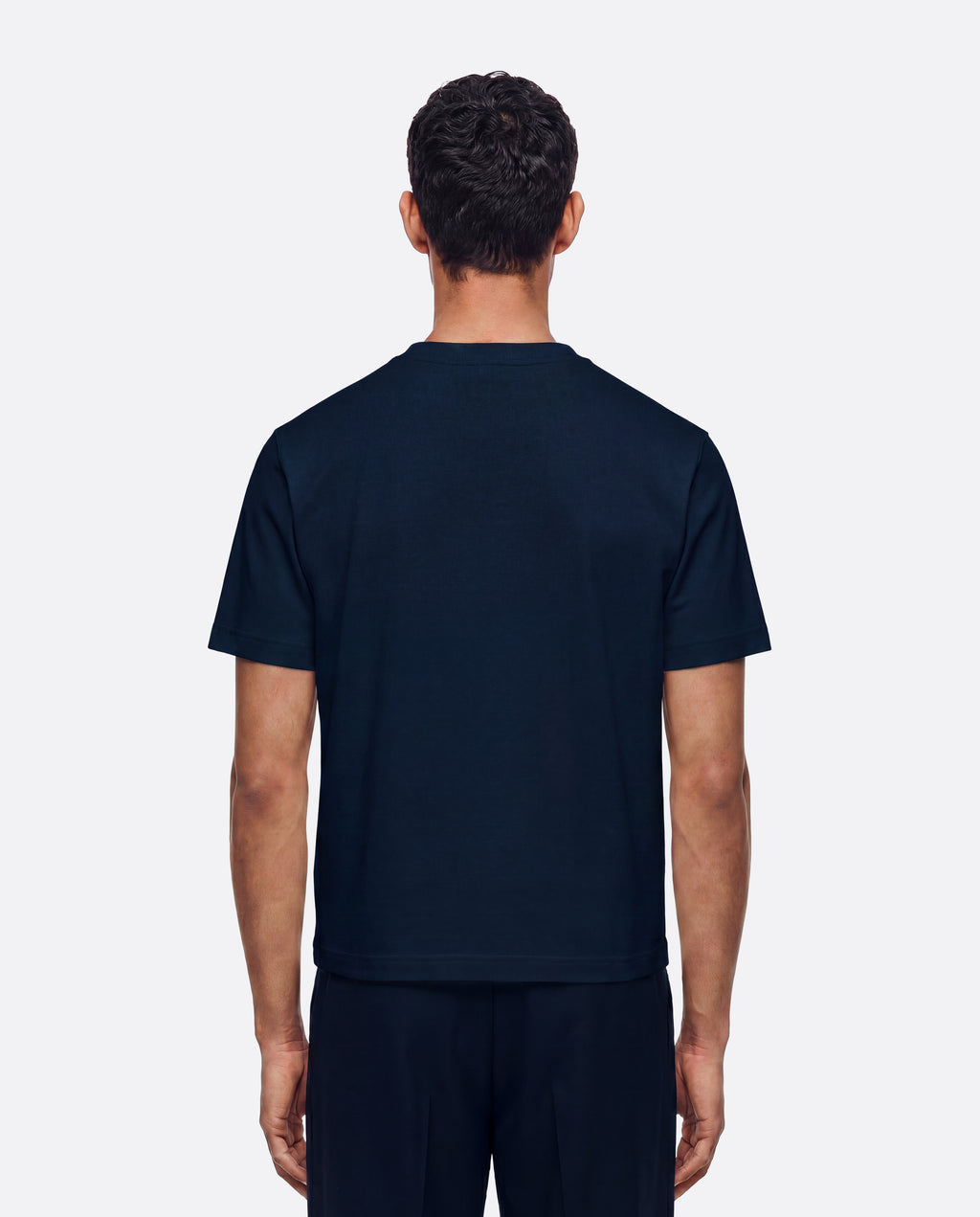 FITTED CROP T-SHIRT - NAVY