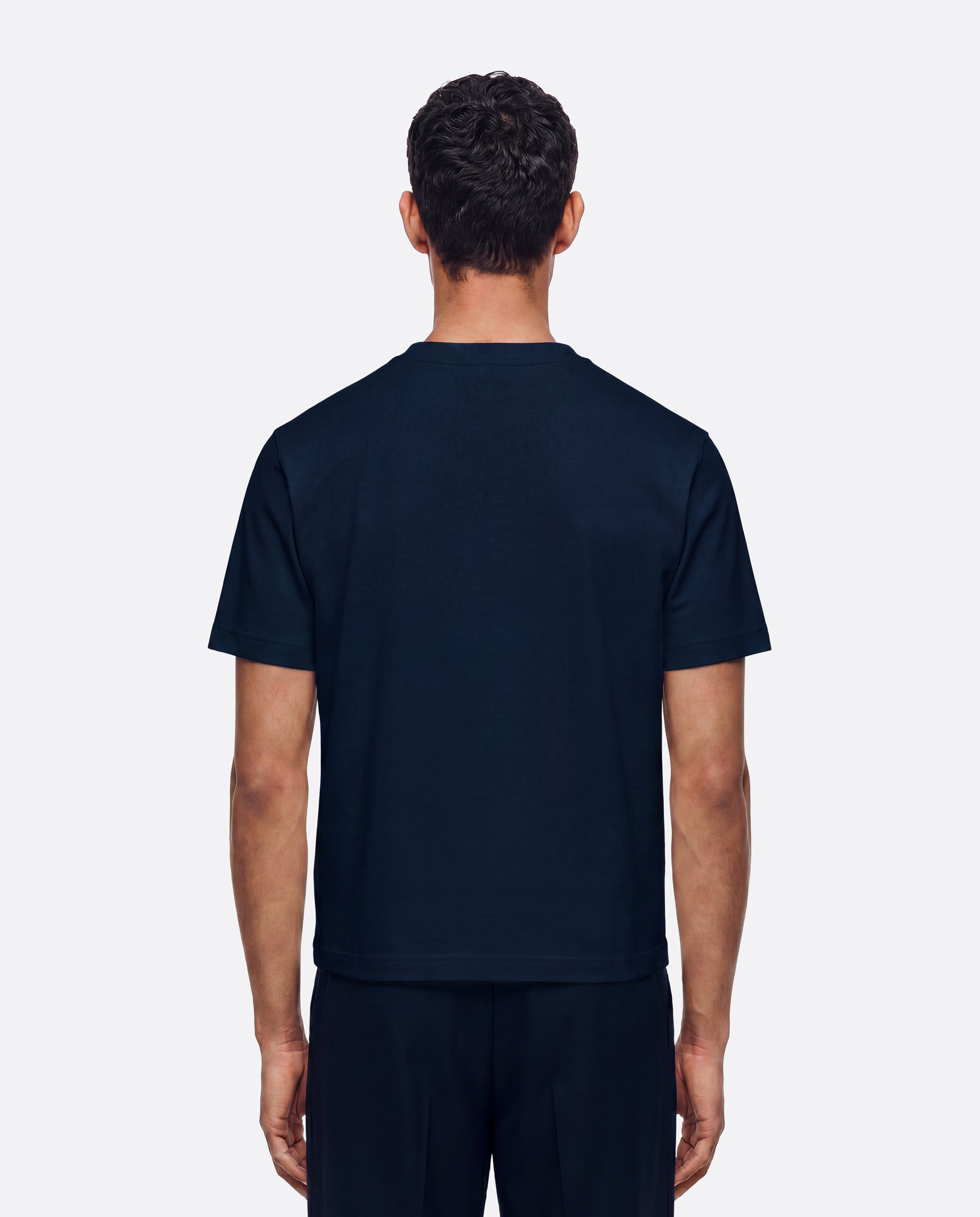 FITTED CROP T-SHIRT - NAVY