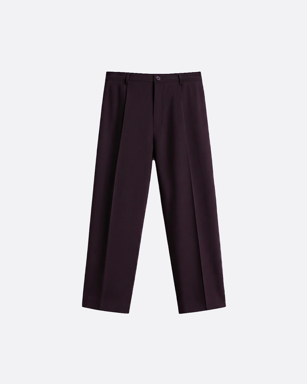 WIDE PLEATED PANTS -  BURGUNDY