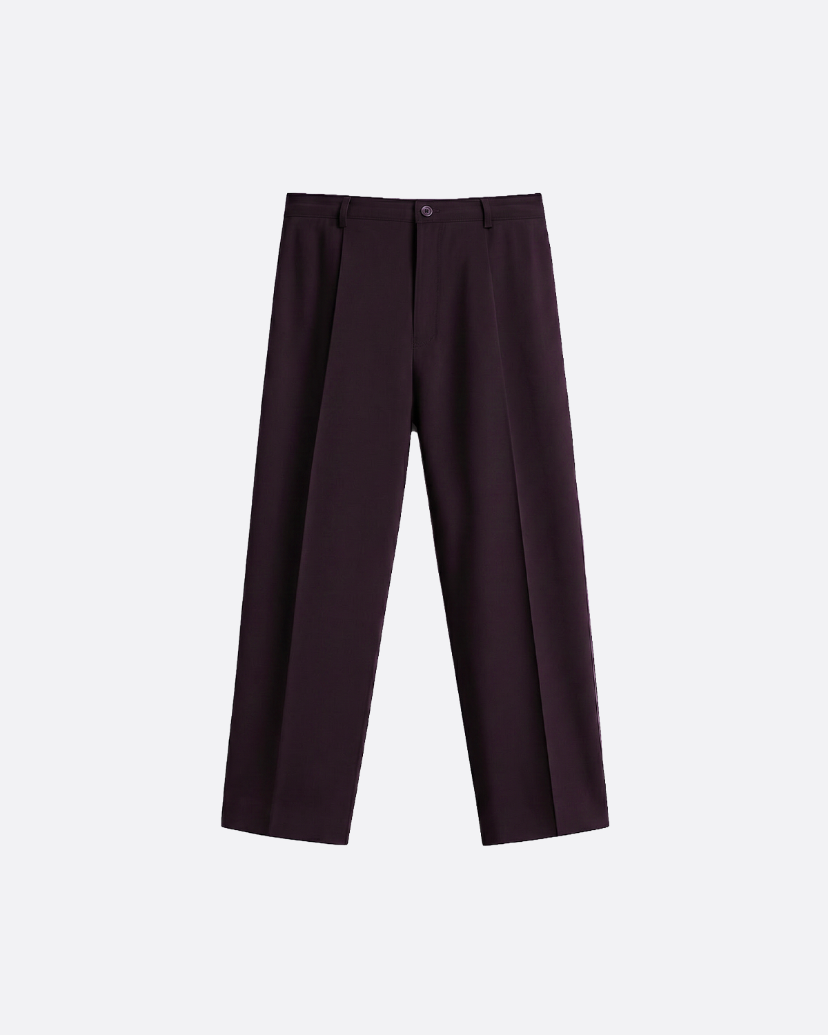 WIDE PLEATED PANTS -  BURGUNDY