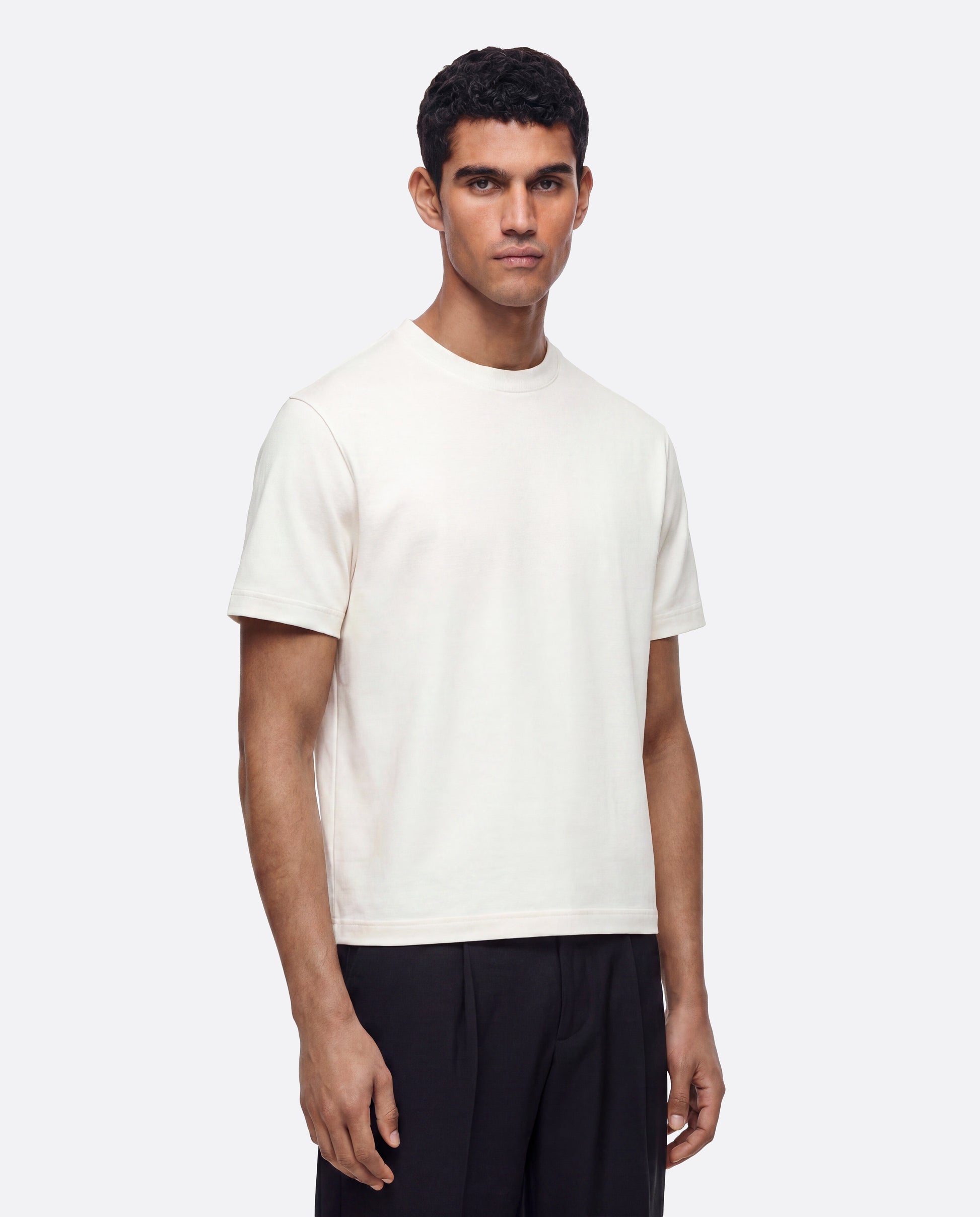 FITTED CROP T-SHIRT - WHITE