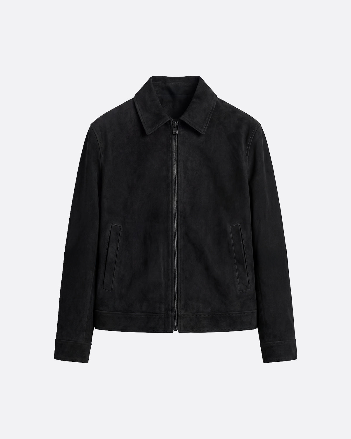 SUEDE JACKET -  BLACK