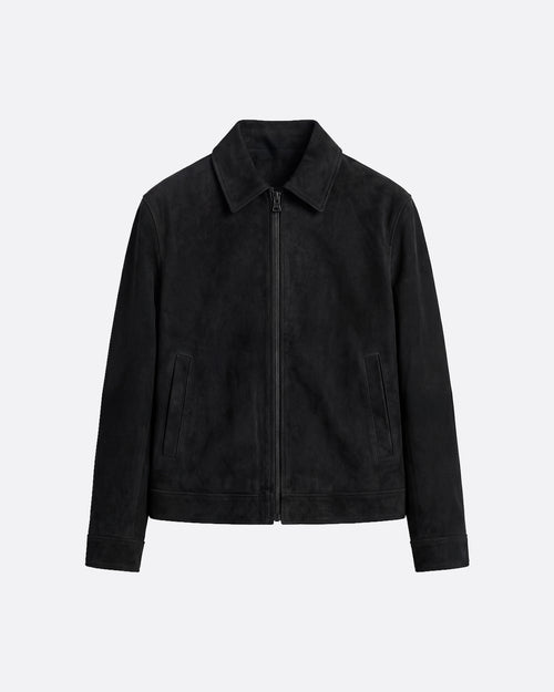 SUEDE JACKET -  BLACK