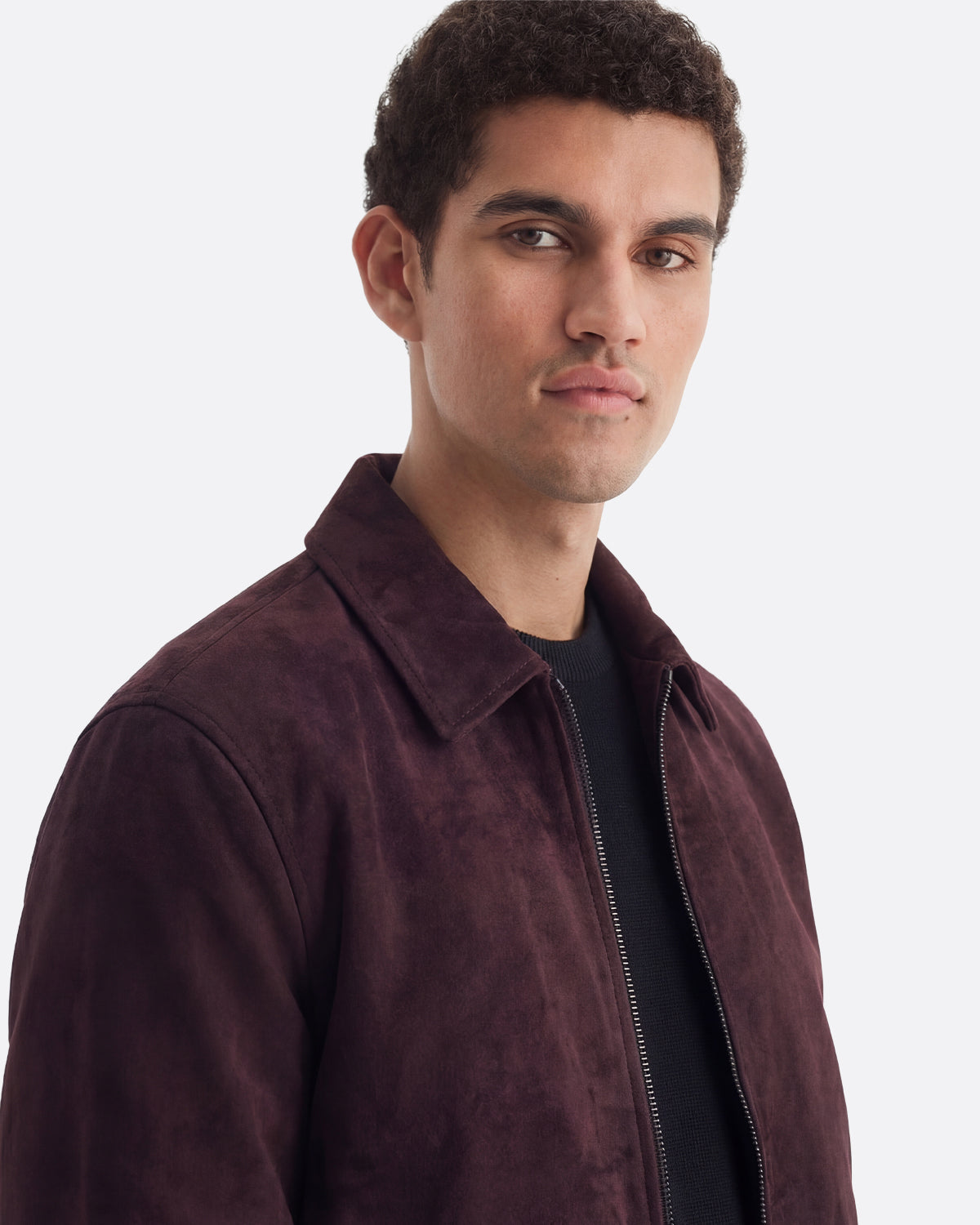 SUEDE JACKET -  CHOCLATE