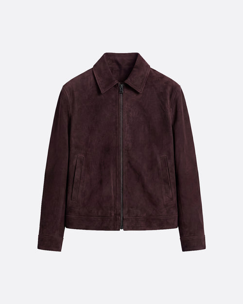 SUEDE JACKET -  CHOCLATE
