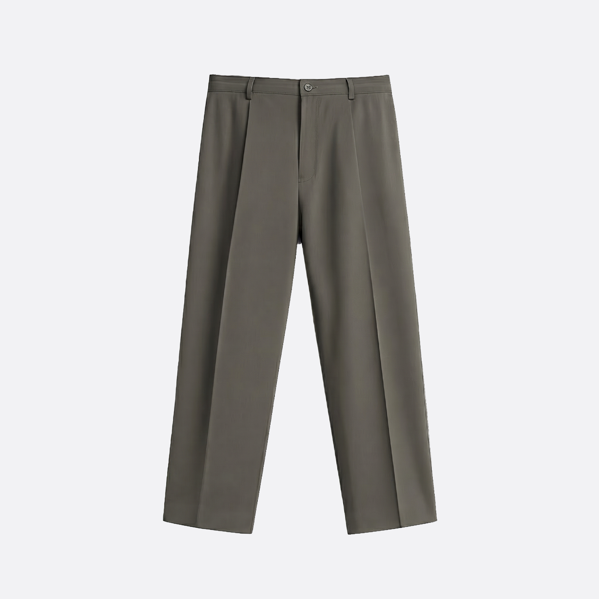 WIDE PLEATED PANTS - GRAY
