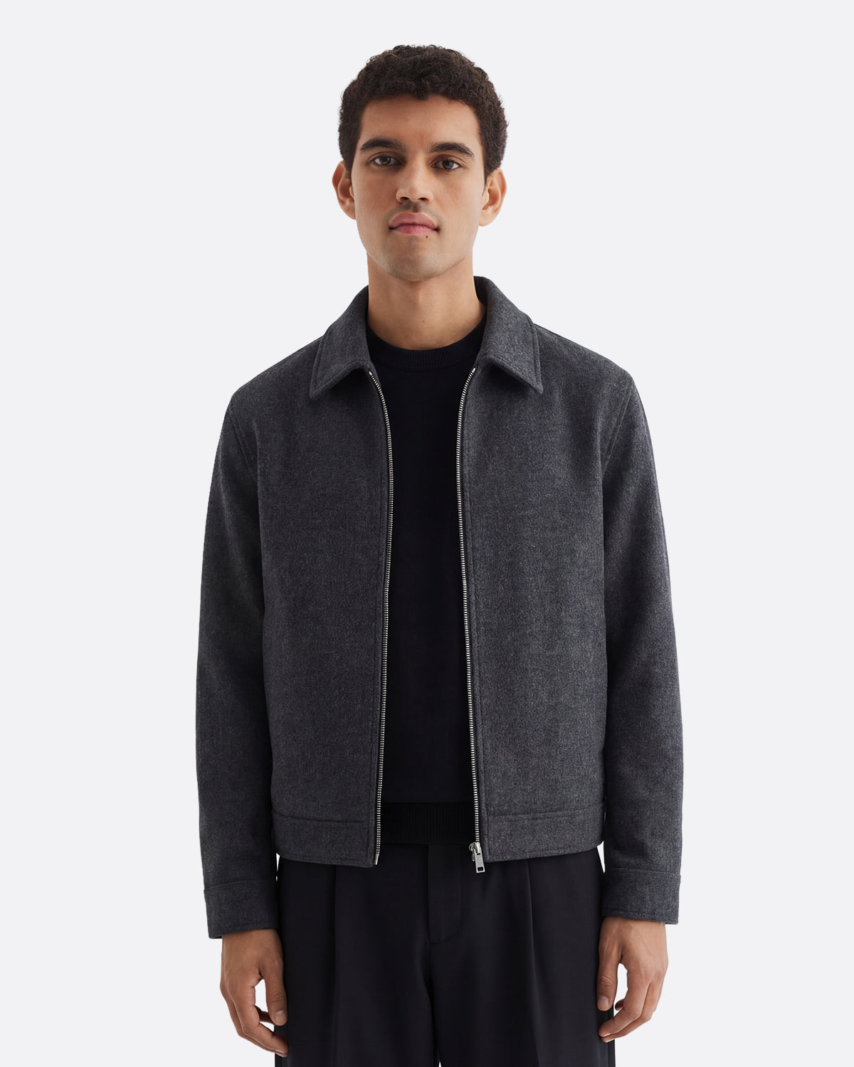 WOOL JACKET - GRAY