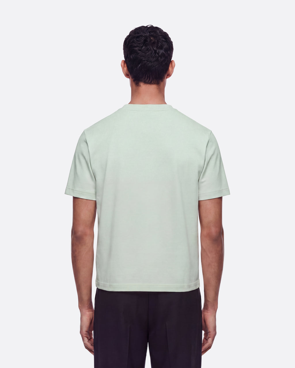 HEAVYWIGHT FITTED CROP T-SHIRT - MINT GREEN