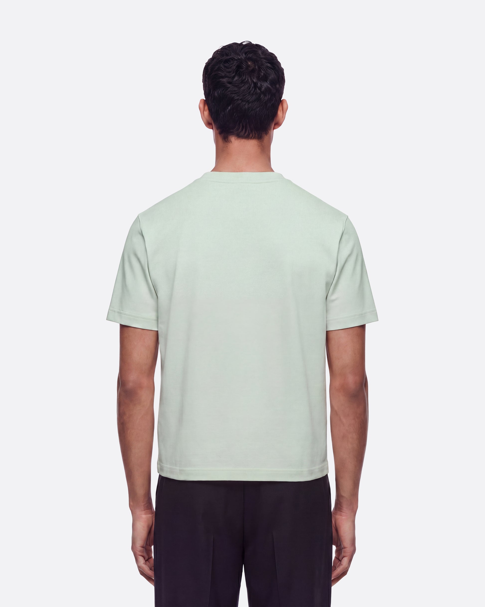 HEAVYWIGHT FITTED CROP T-SHIRT - MINT GREEN
