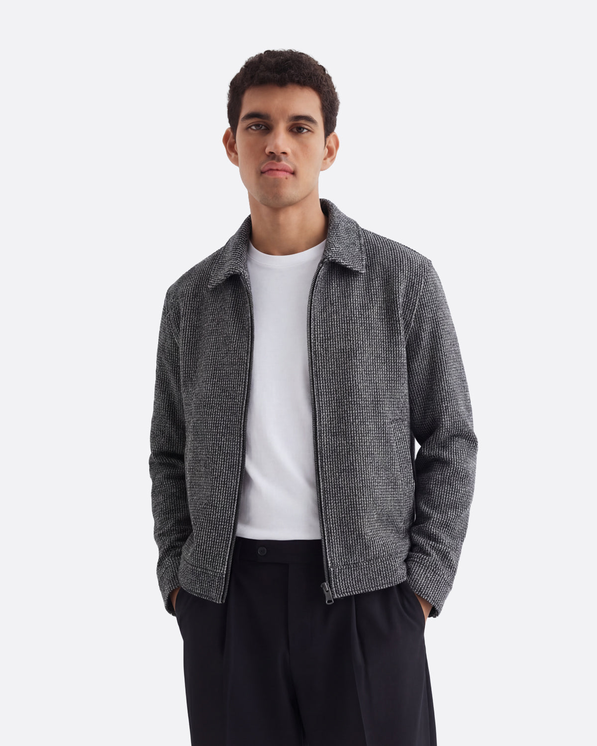 CROP JACQUARD JACKET