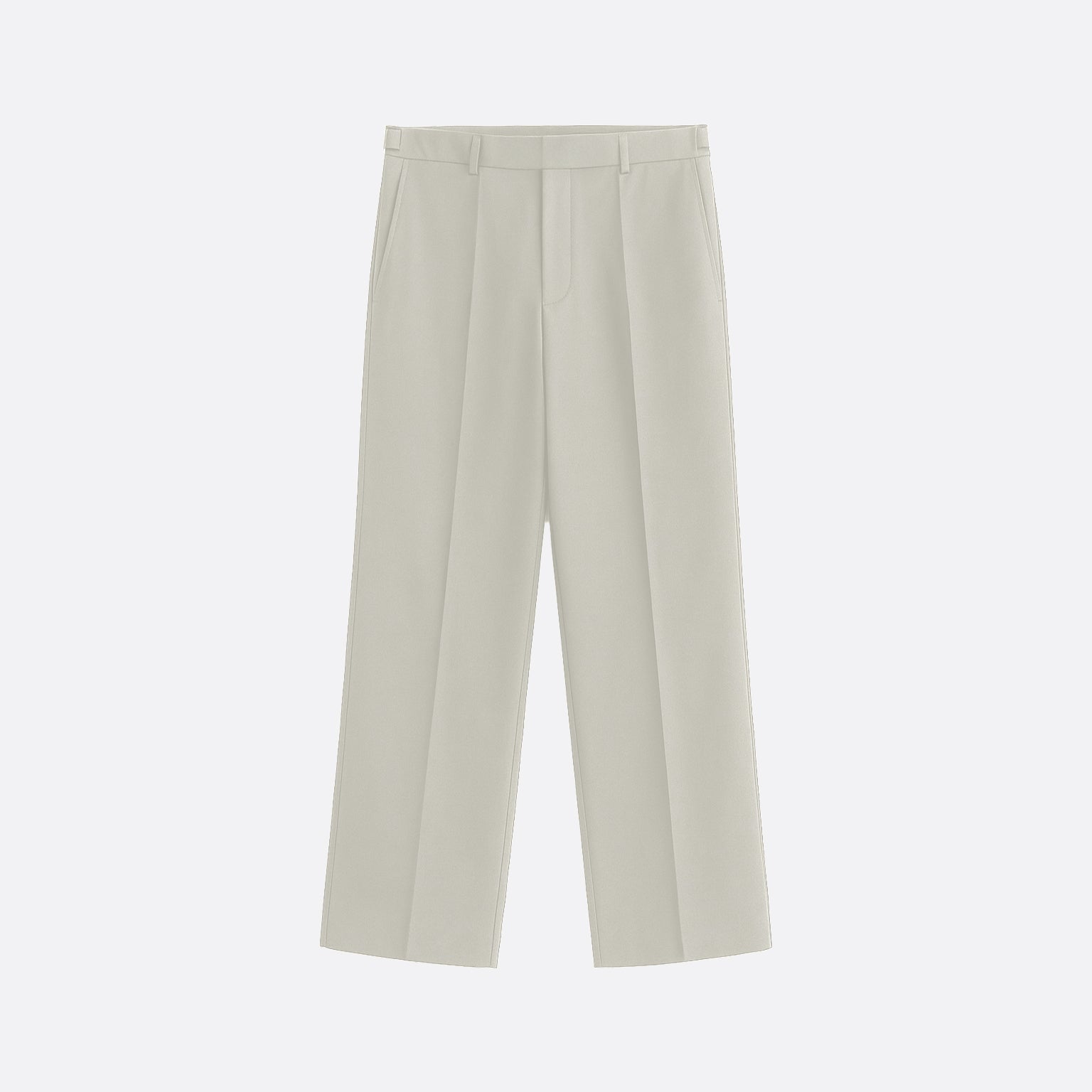 BEIGE PLEATED TROUSER