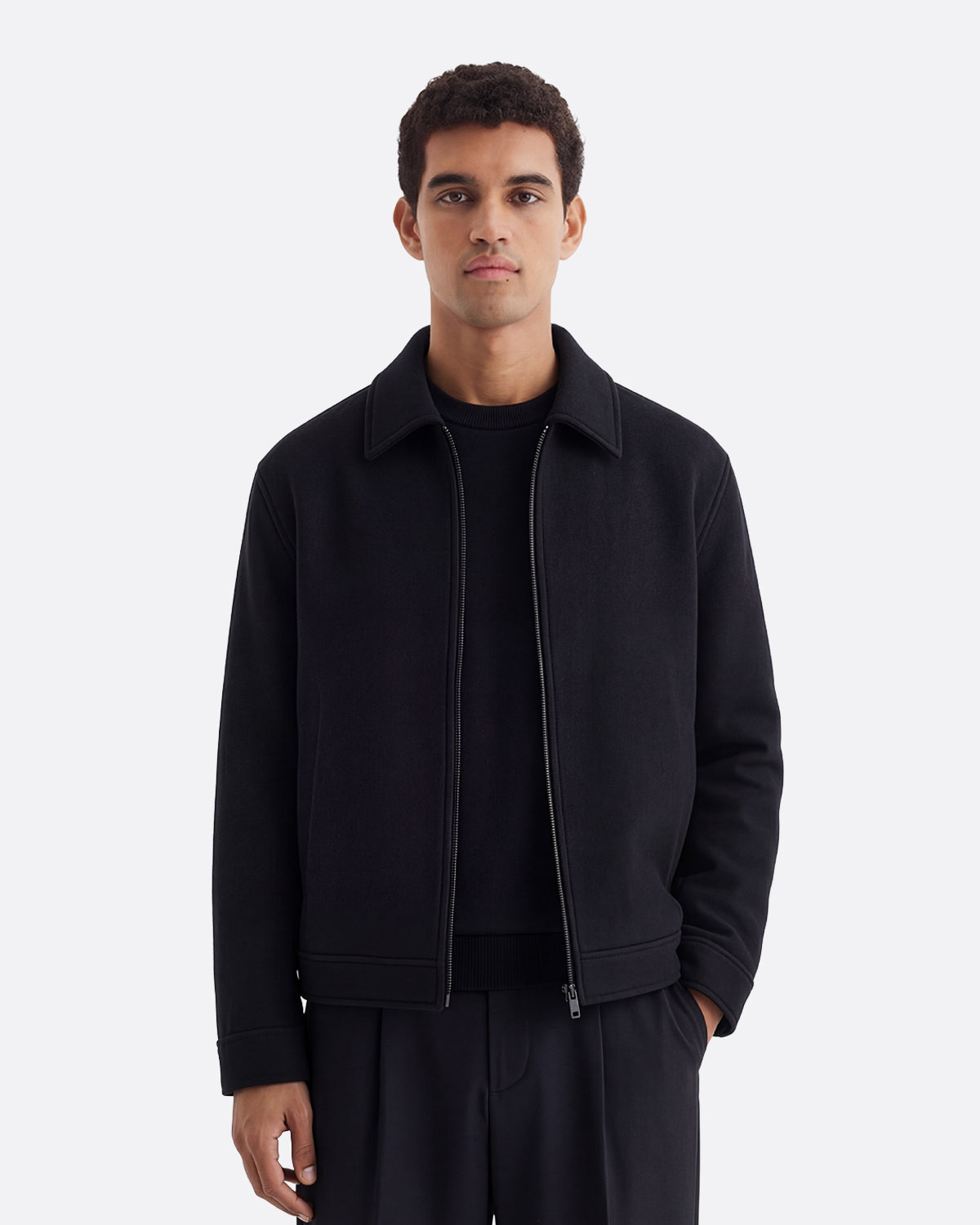 WOOL JACKET - BLACK