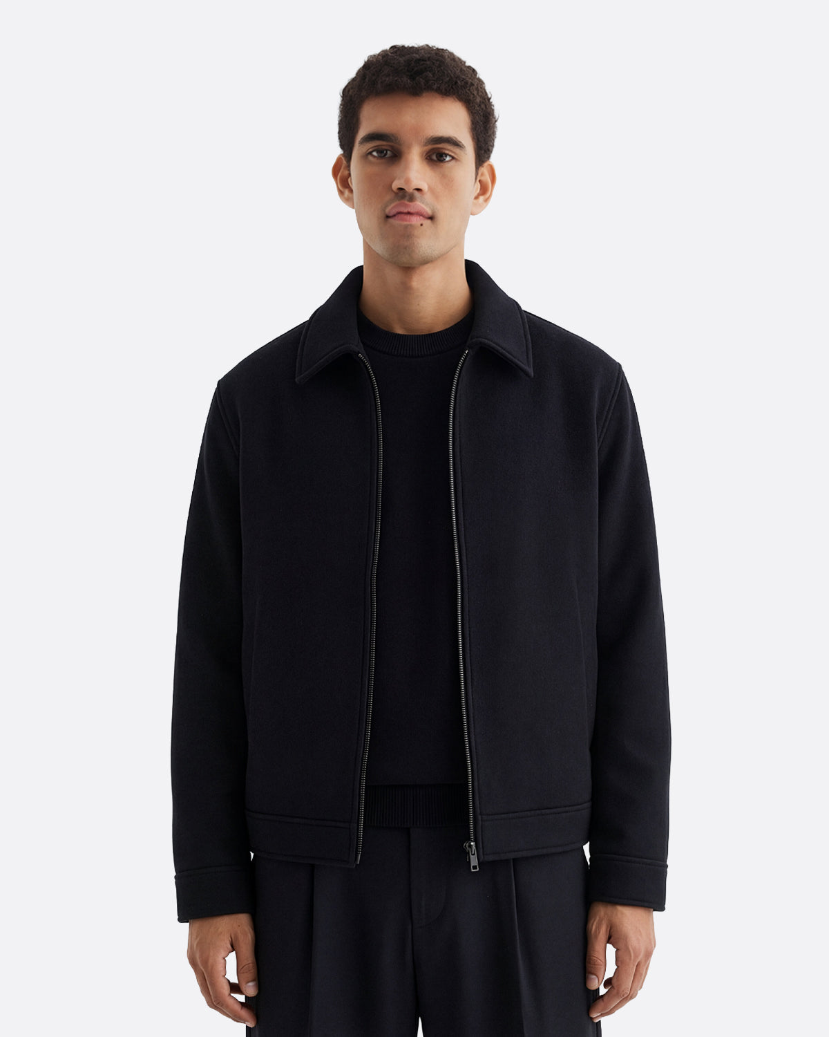 WOOL JACKET - BLACK