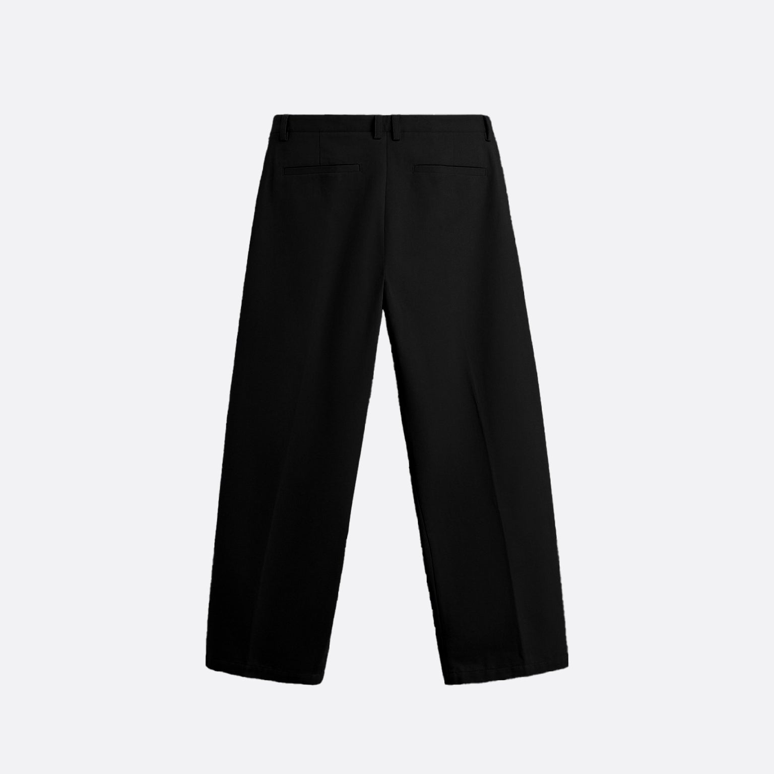 BLACK    PLEATED TROUSER