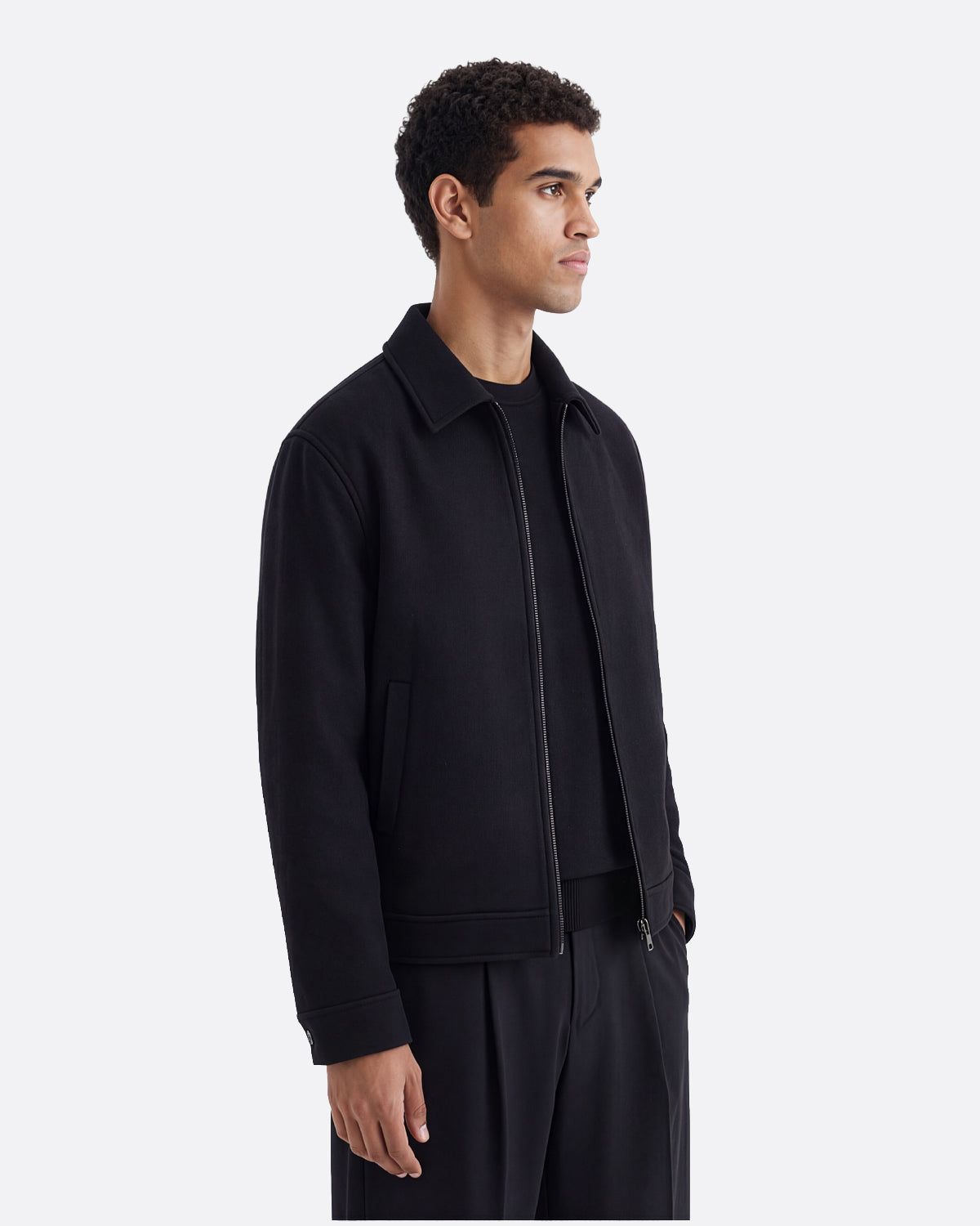 WOOL JACKET - BLACK