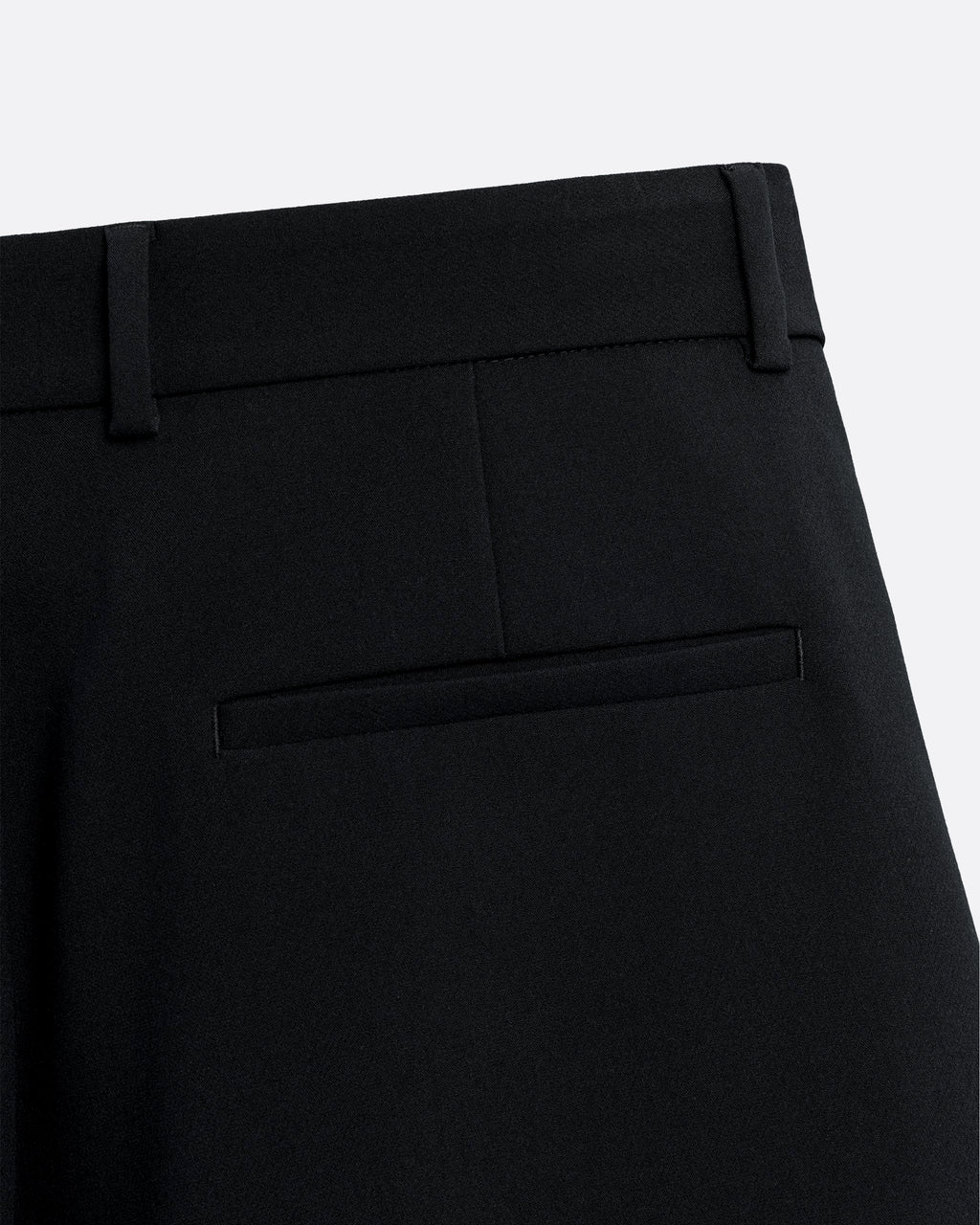 WIDE PLEATED PANTS - BLACK