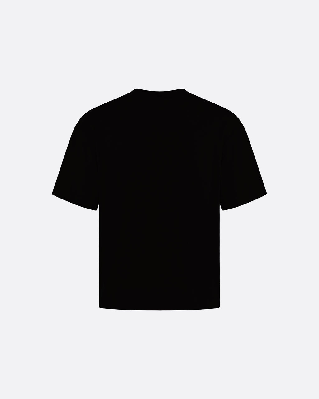FITTED CROP T-SHIRT - BLACK