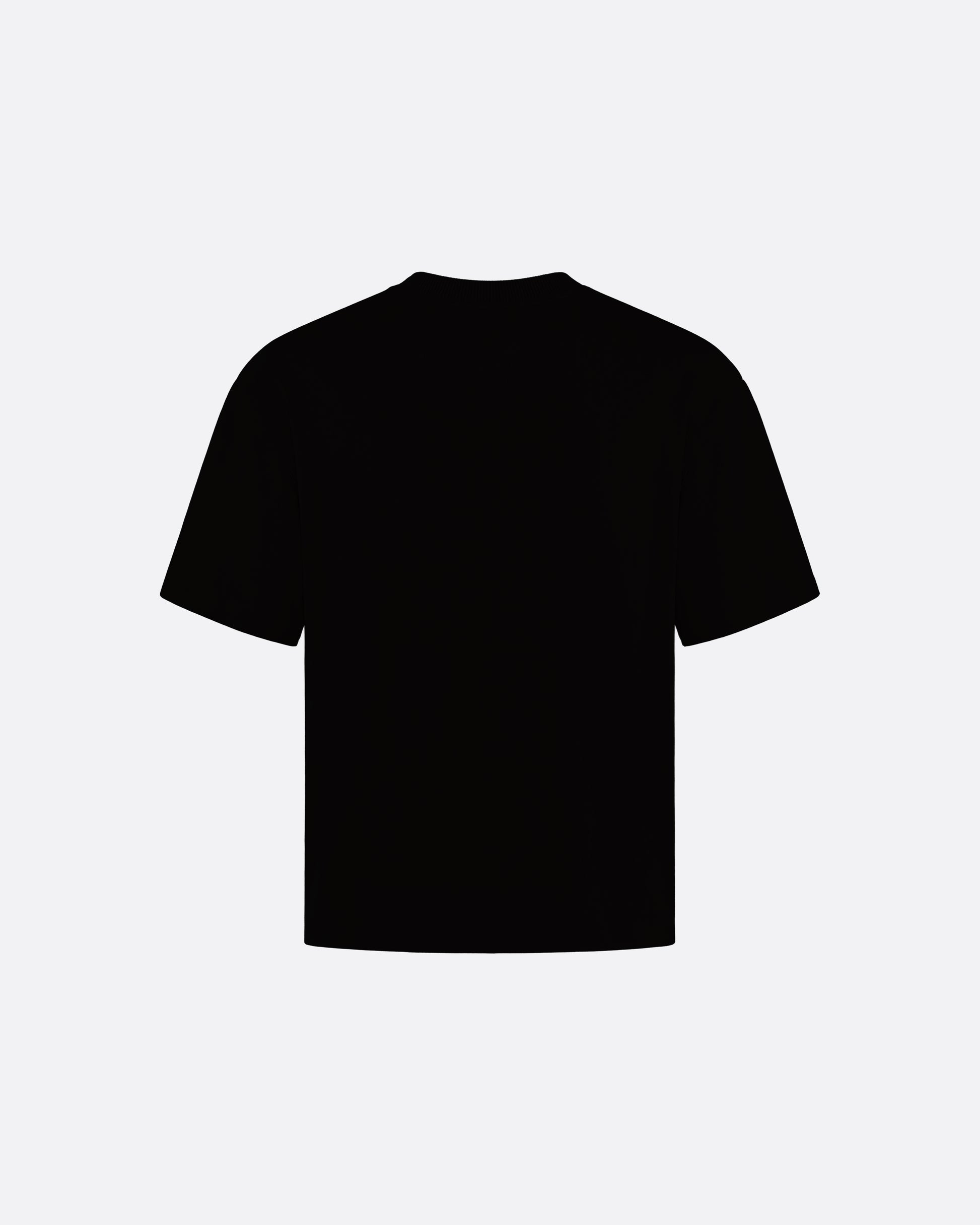 FITTED CROP T-SHIRT - BLACK