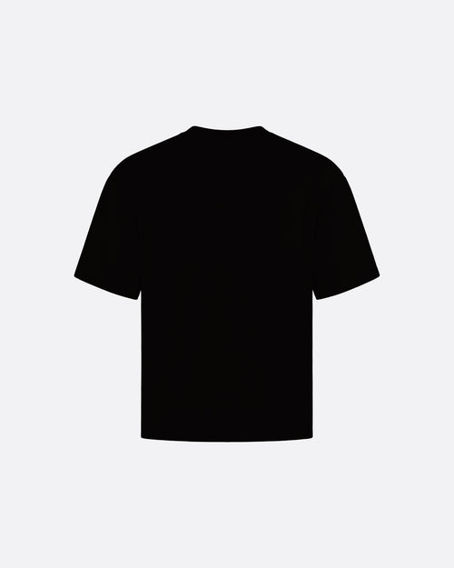 FITTED CROP T-SHIRT - BLACK