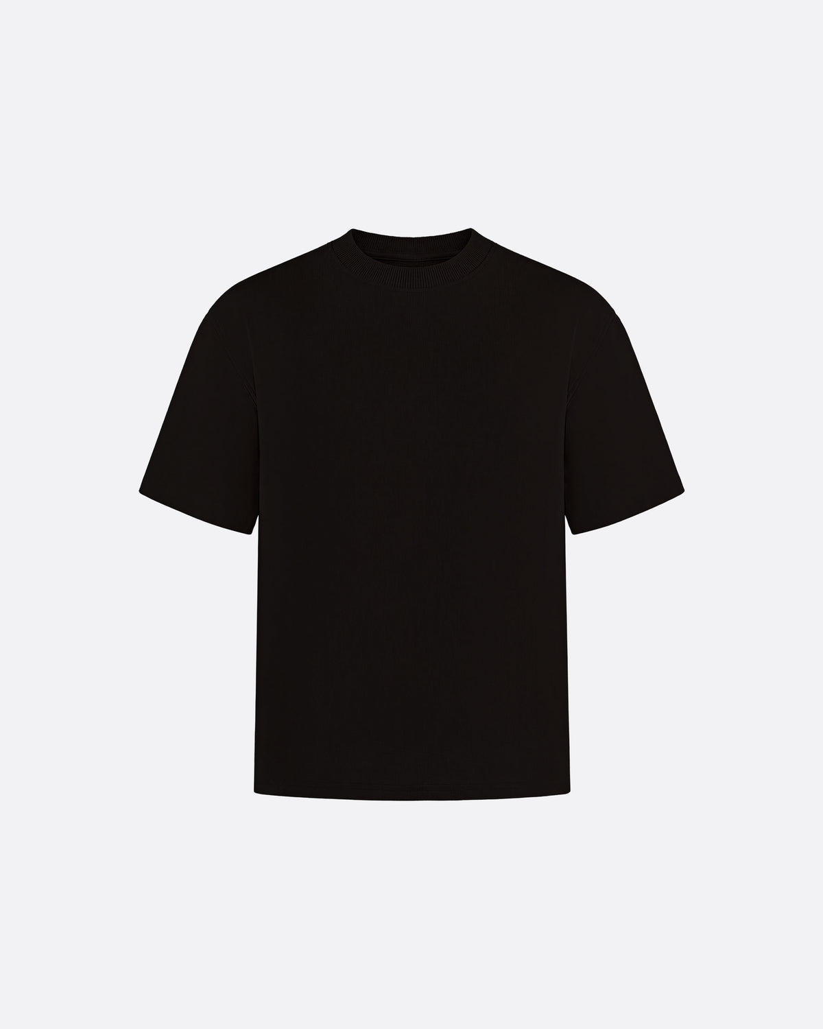 FITTED CROP T-SHIRT - BLACK
