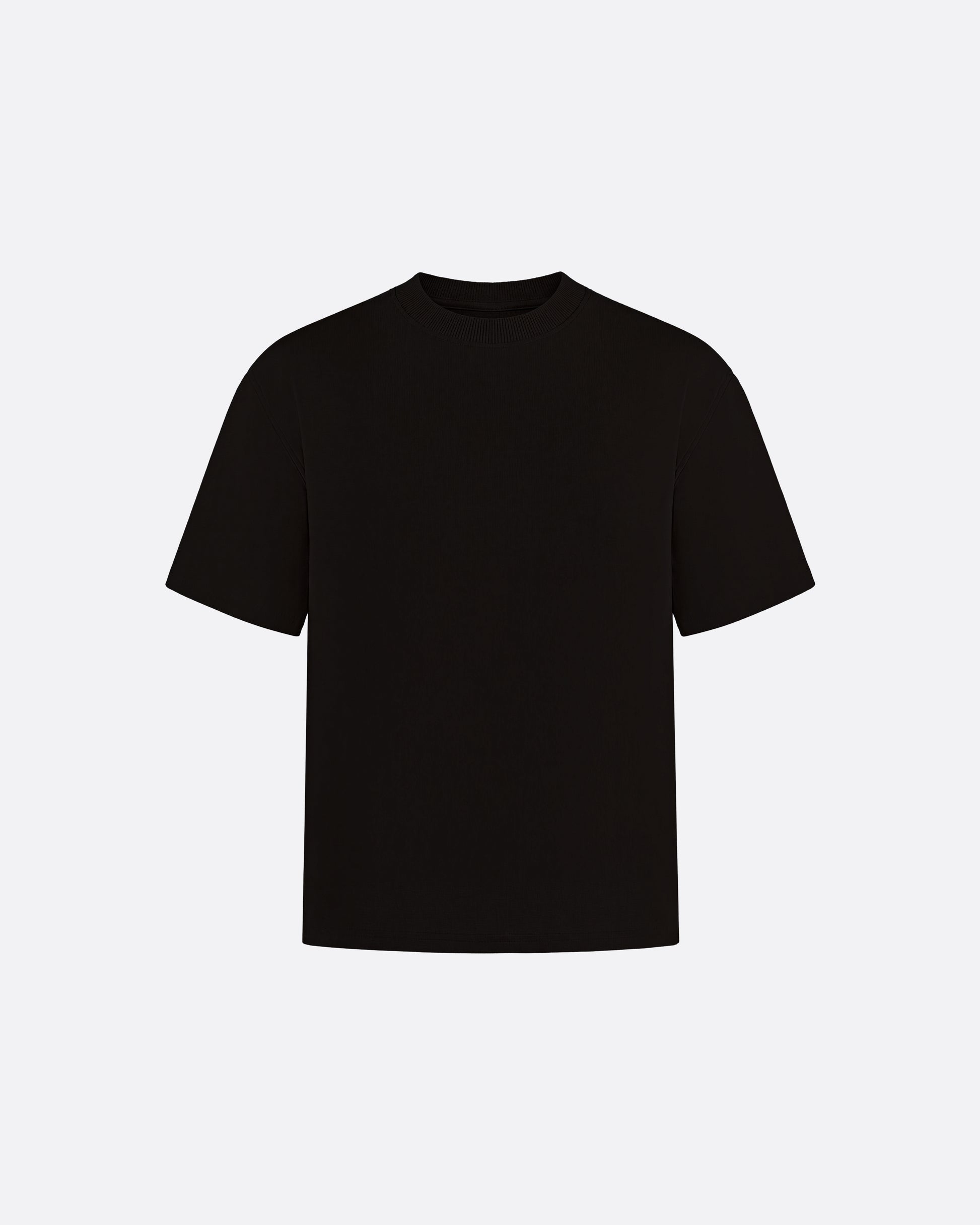 FITTED CROP T-SHIRT - BLACK