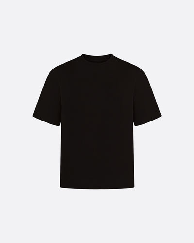 FITTED CROP T-SHIRT - BLACK
