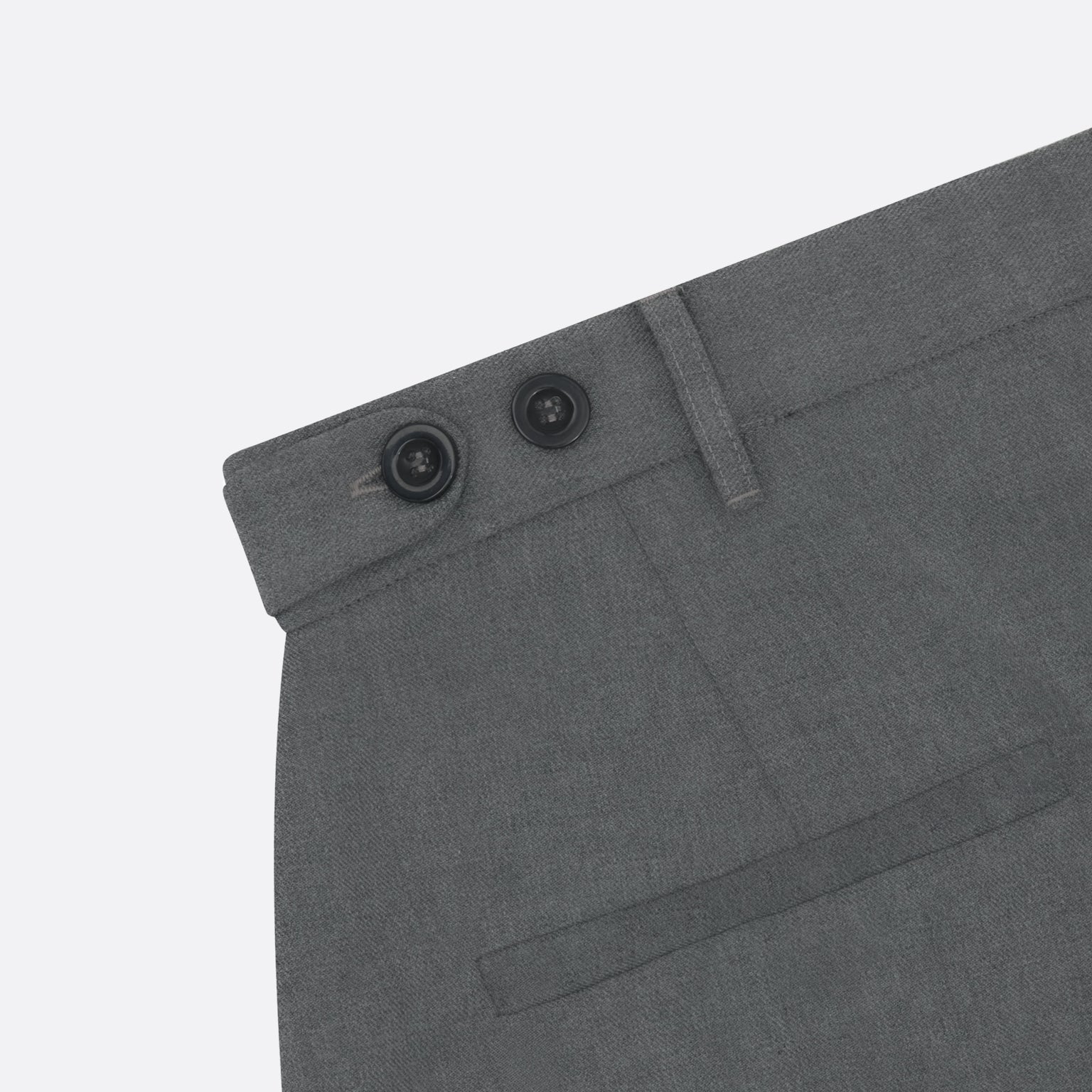GRAY PLEATED TROUSER