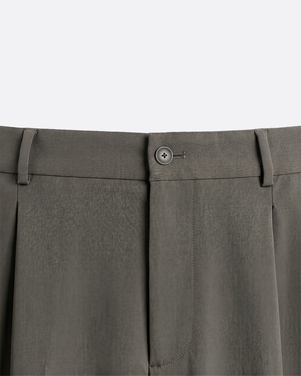 WIDE PLEATED PANTS - GRAY