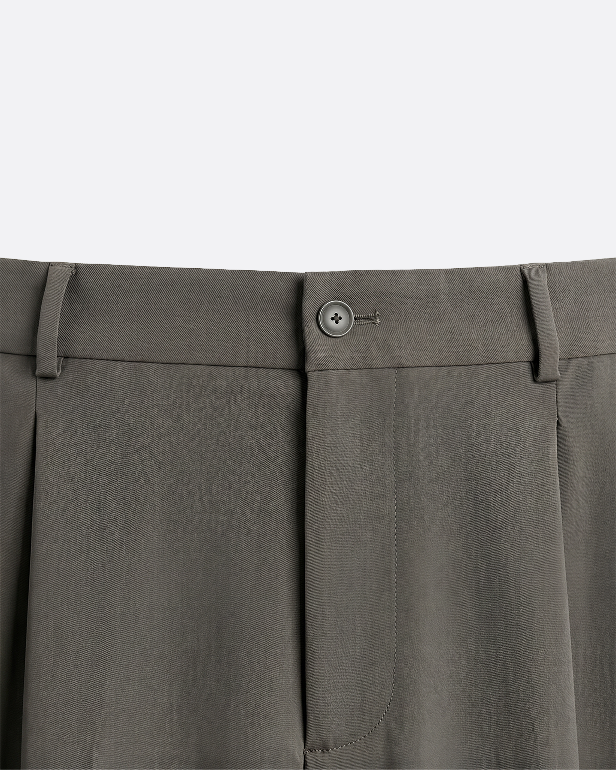 WIDE PLEATED PANTS - GRAY