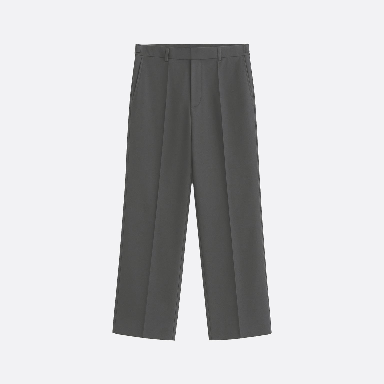 GRAY PLEATED TROUSER