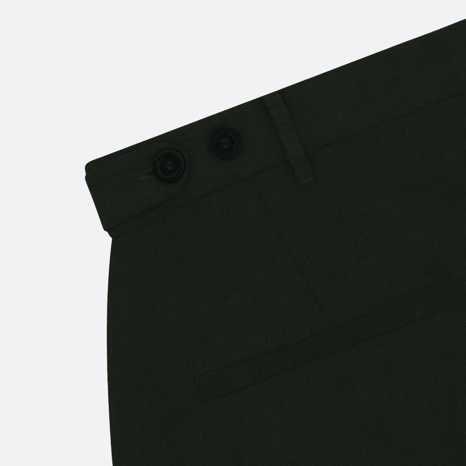 OLIVE PLEATED TROUSER
