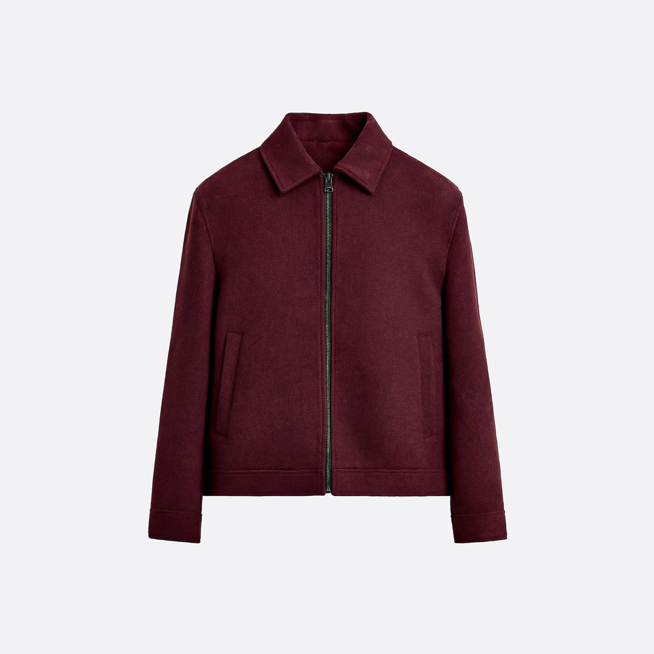 WOOL JACKET - BURGUNDY