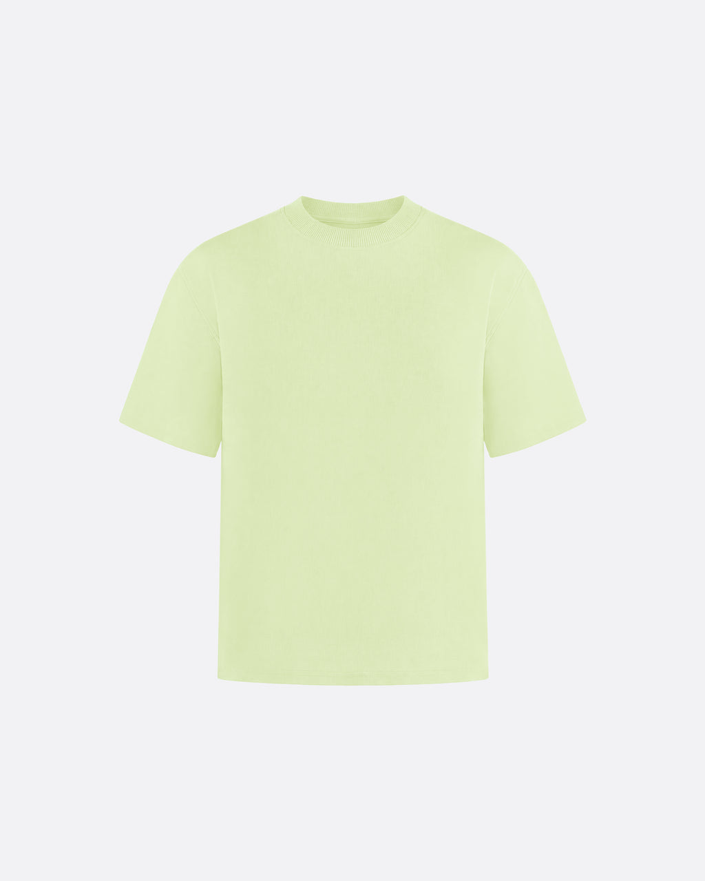 HEAVYWIGHT FITTED CROP T-SHIRT - MATCHA