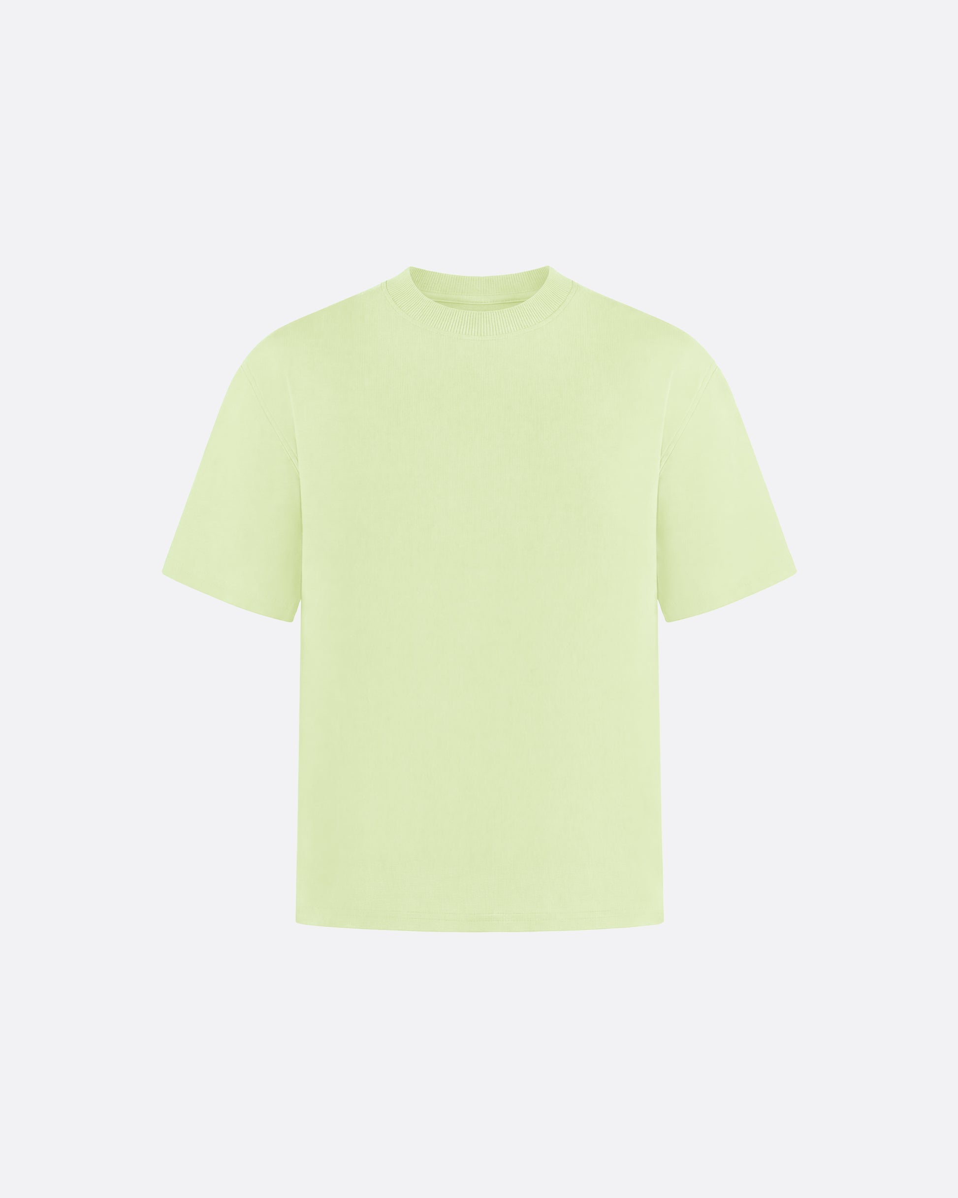 HEAVYWIGHT FITTED CROP T-SHIRT - MATCHA