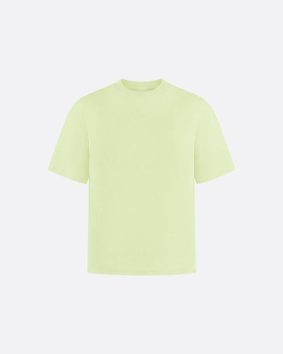 HEAVYWIGHT FITTED CROP T-SHIRT - MATCHA