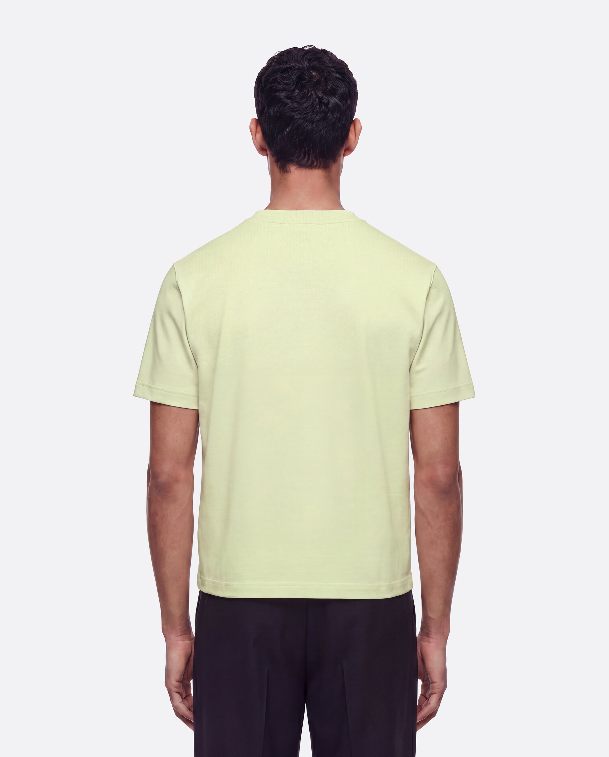 HEAVYWIGHT FITTED CROP T-SHIRT - MATCHA
