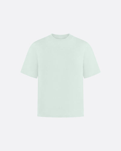 HEAVYWIGHT FITTED CROP T-SHIRT - MINT GREEN